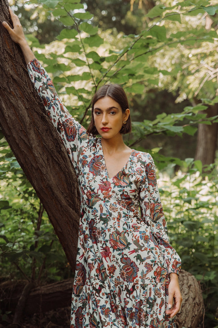 LA Dress in Woodland Flora