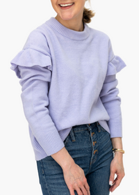 Willow Ruffle Sleeve Sweater