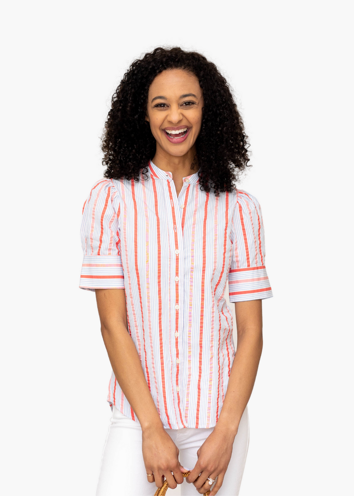 Avery Striped Button-Up