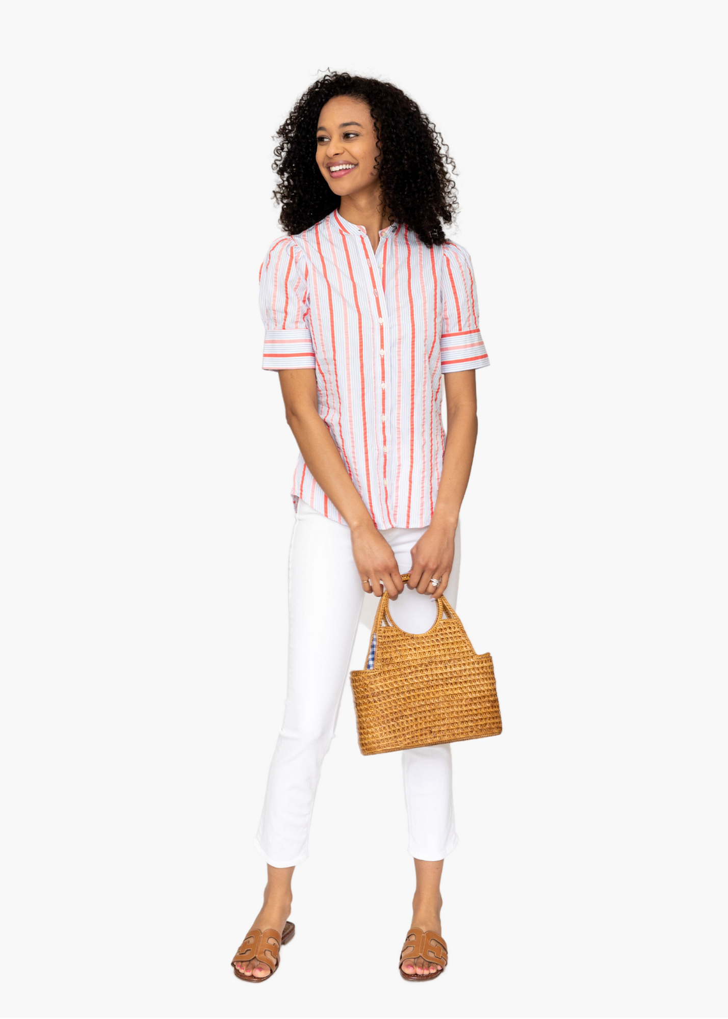 Avery Striped Button-Up