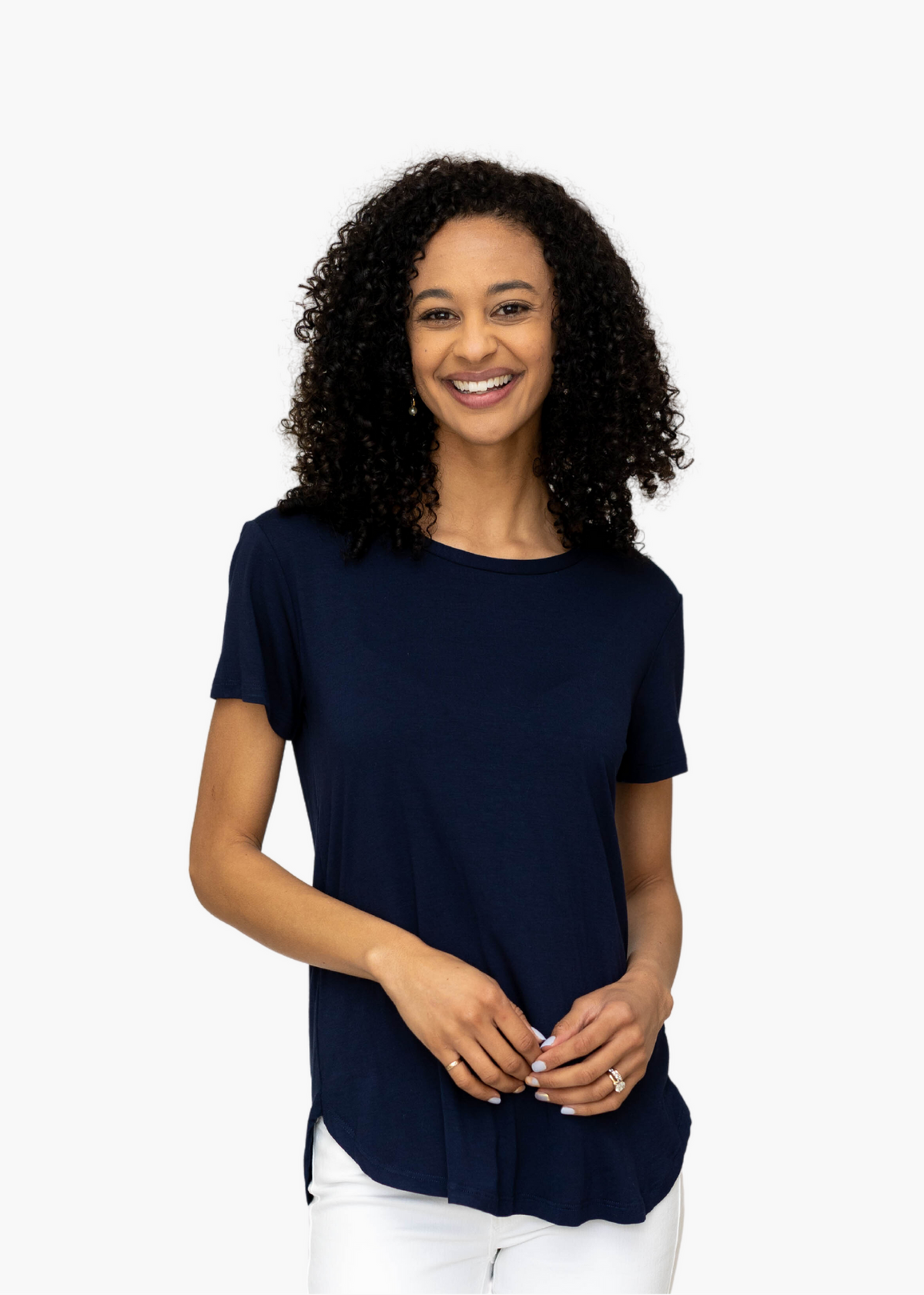 Short-Sleeve Scoopneck Tee