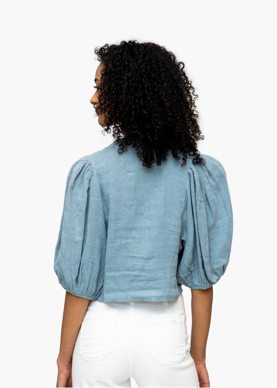 Haleigh Chambray Top in Chambray
