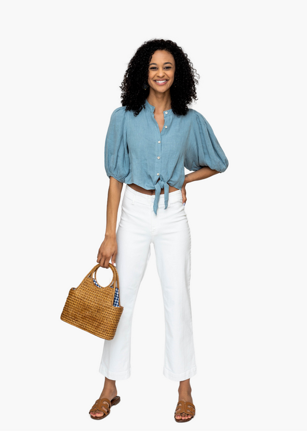 Haleigh Chambray Top