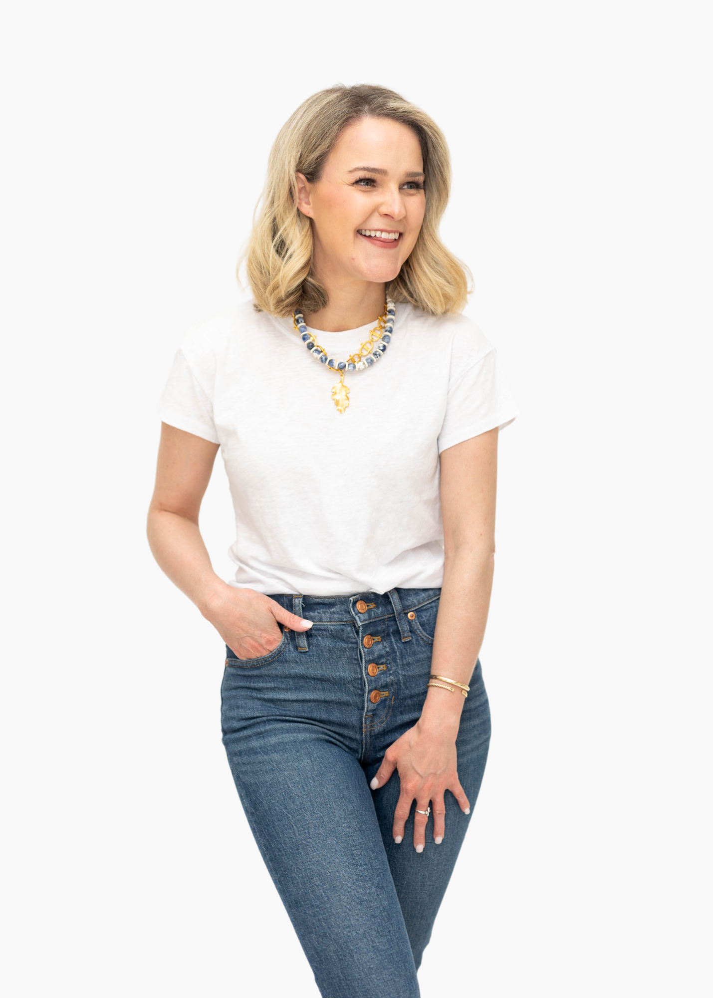 Perfect Knit Tee in White