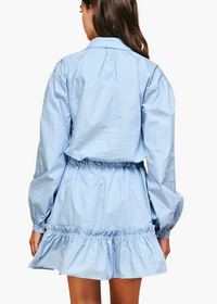 Reese Tiered Button-Down Dress