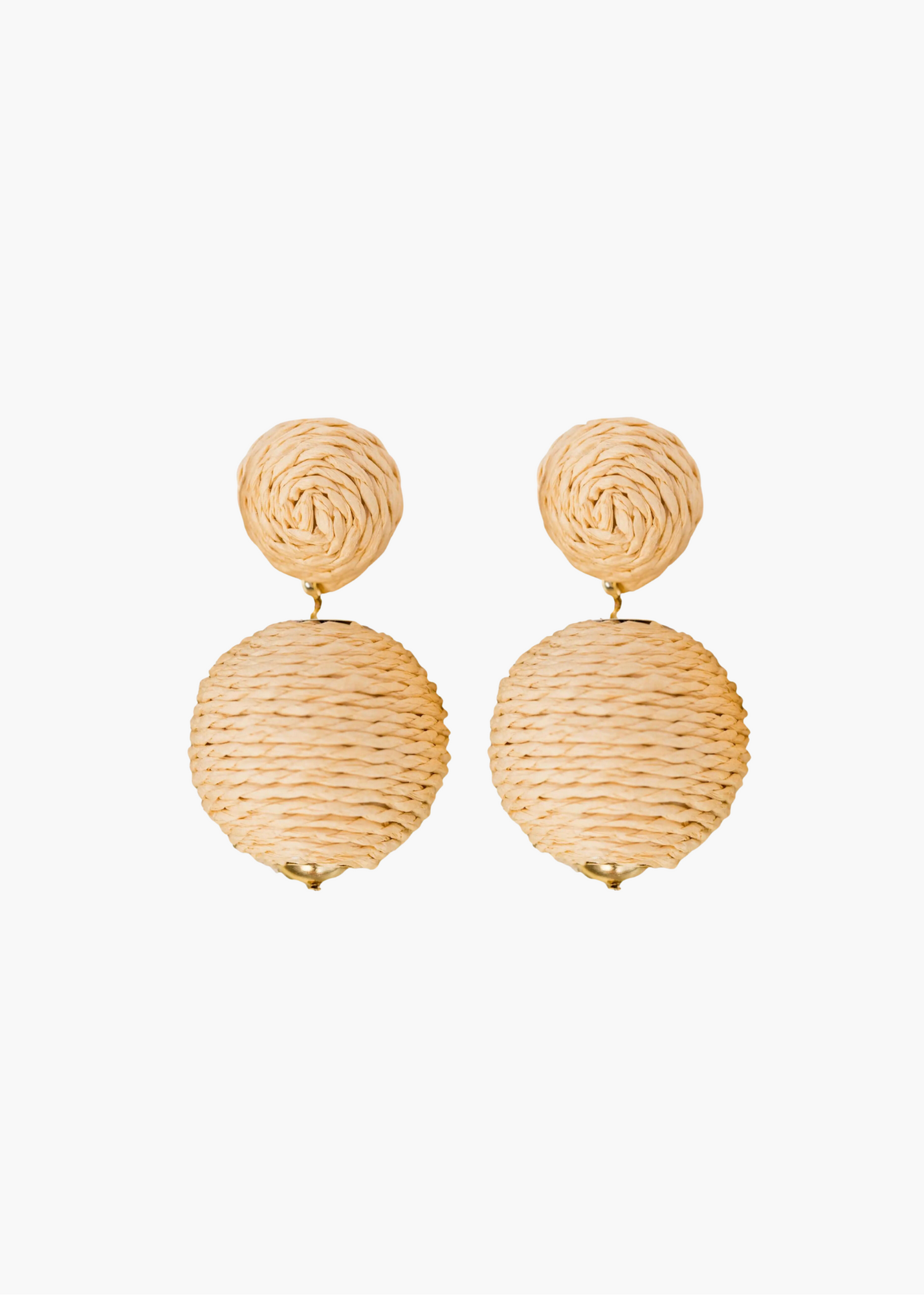 Pom-Pom Earrings in Natural